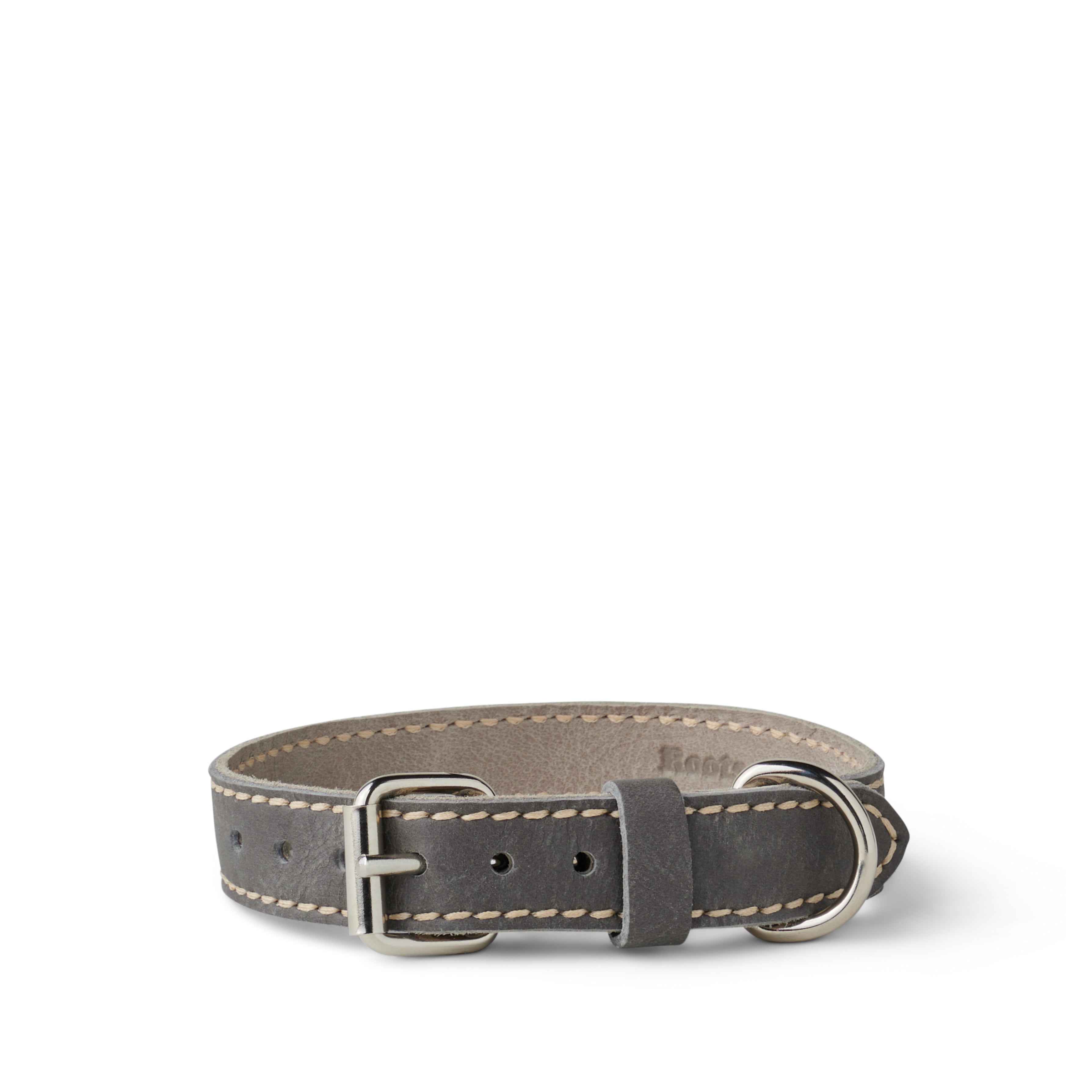 Light Oil Leather store Dog Collar 10