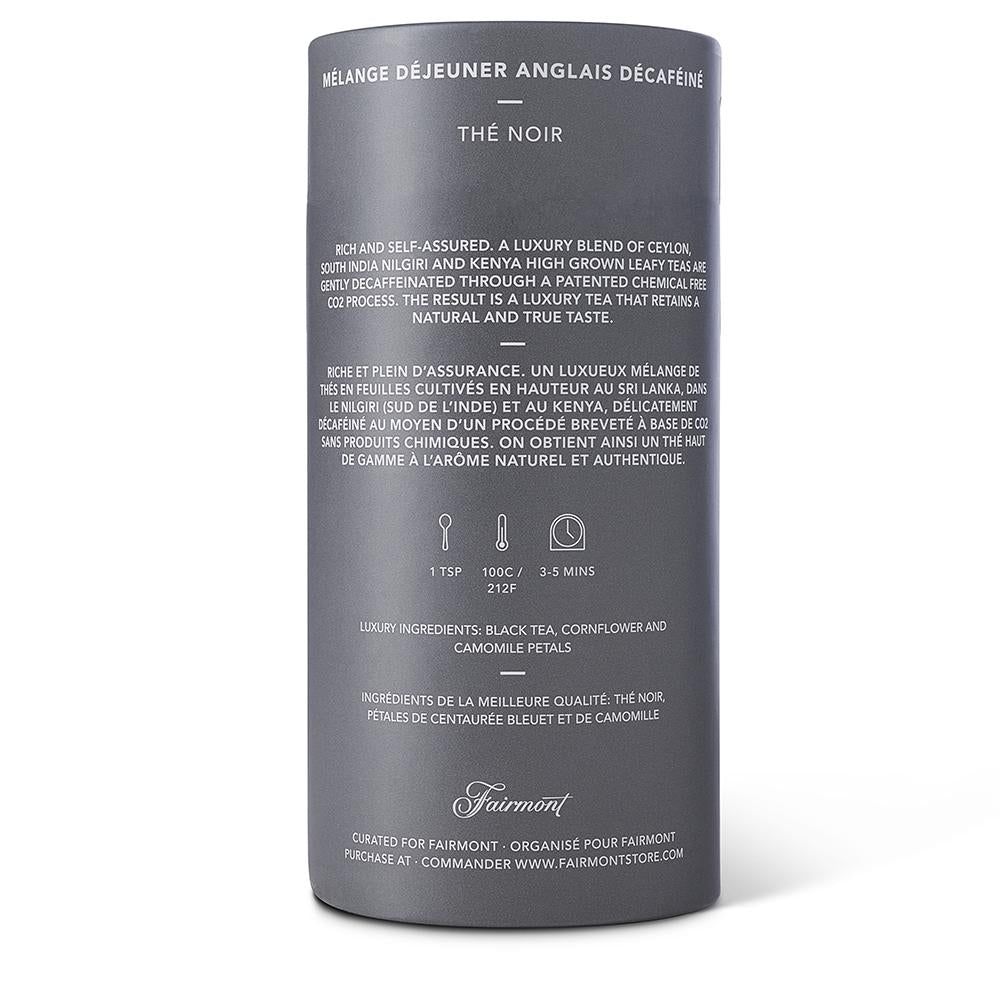 Steeping instructions for English Breakfast loose leaf (Decaf) tea by Lot 35