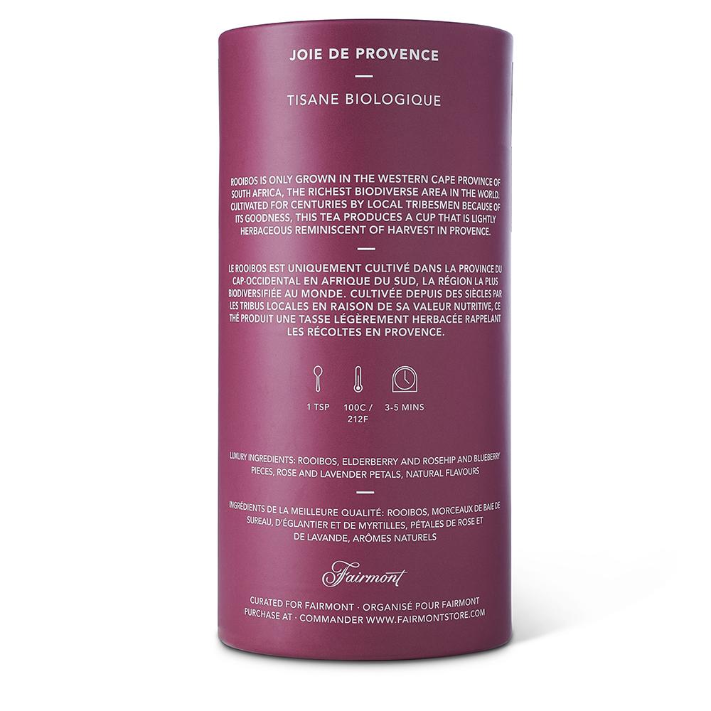 Steeping instructions for Organic Joie De Provence loose leaf (Decaf) tea by Lot 35