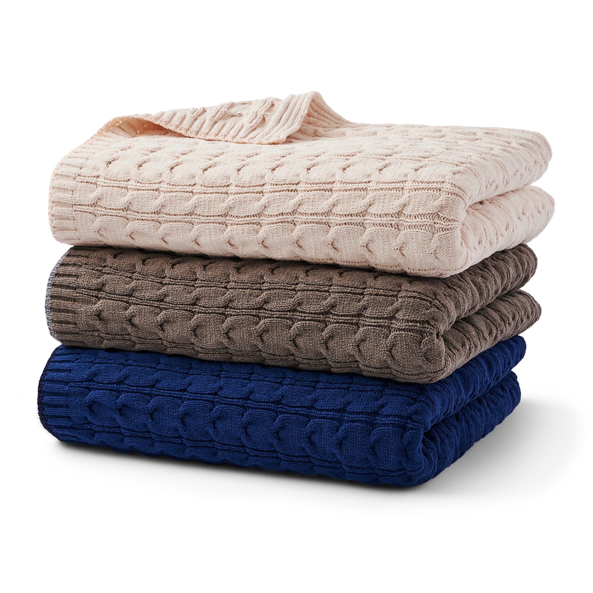 Cable Knit Throw Blanket - Fairmont Store US