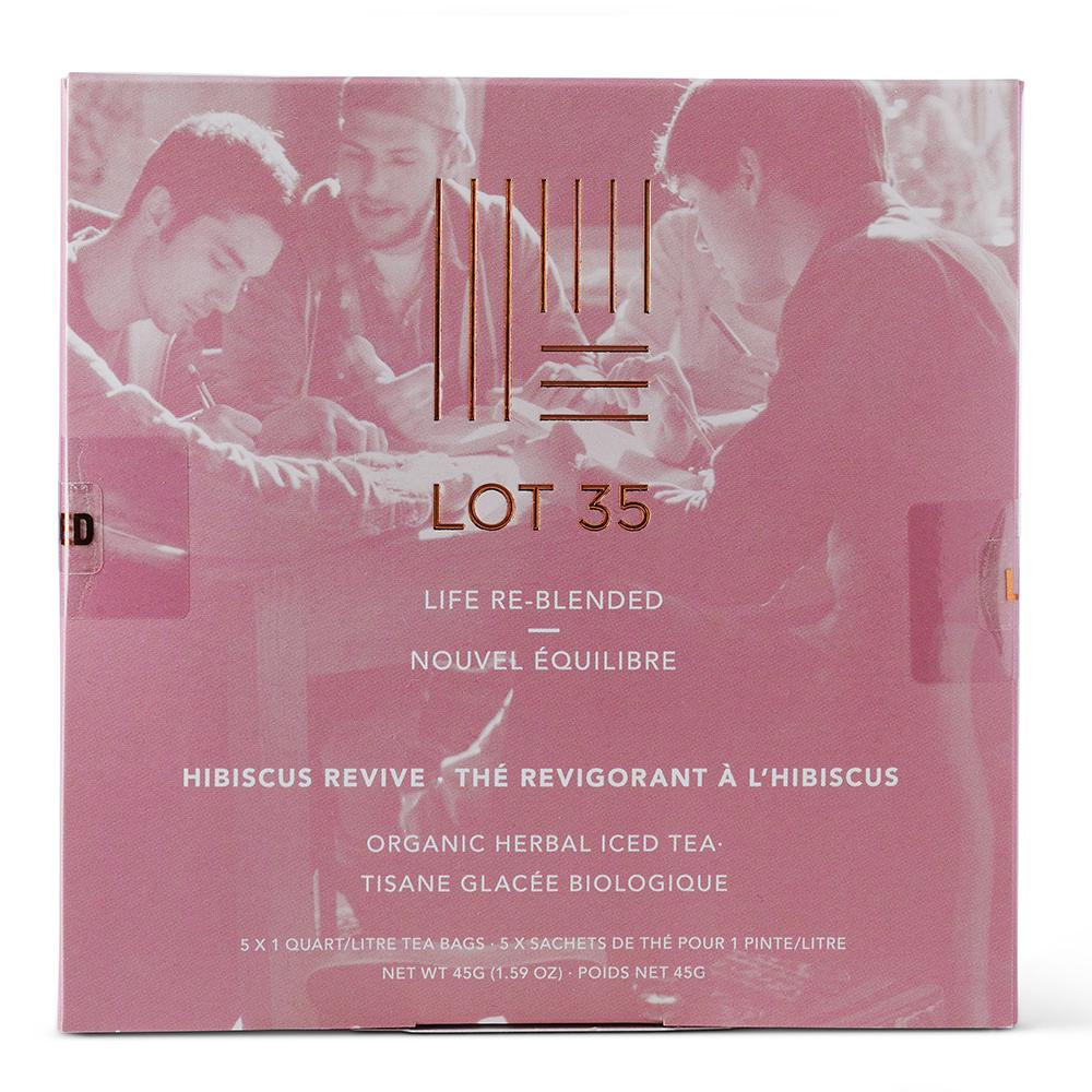 Organic Hibiscus Revive Iced Tea by Lot 35