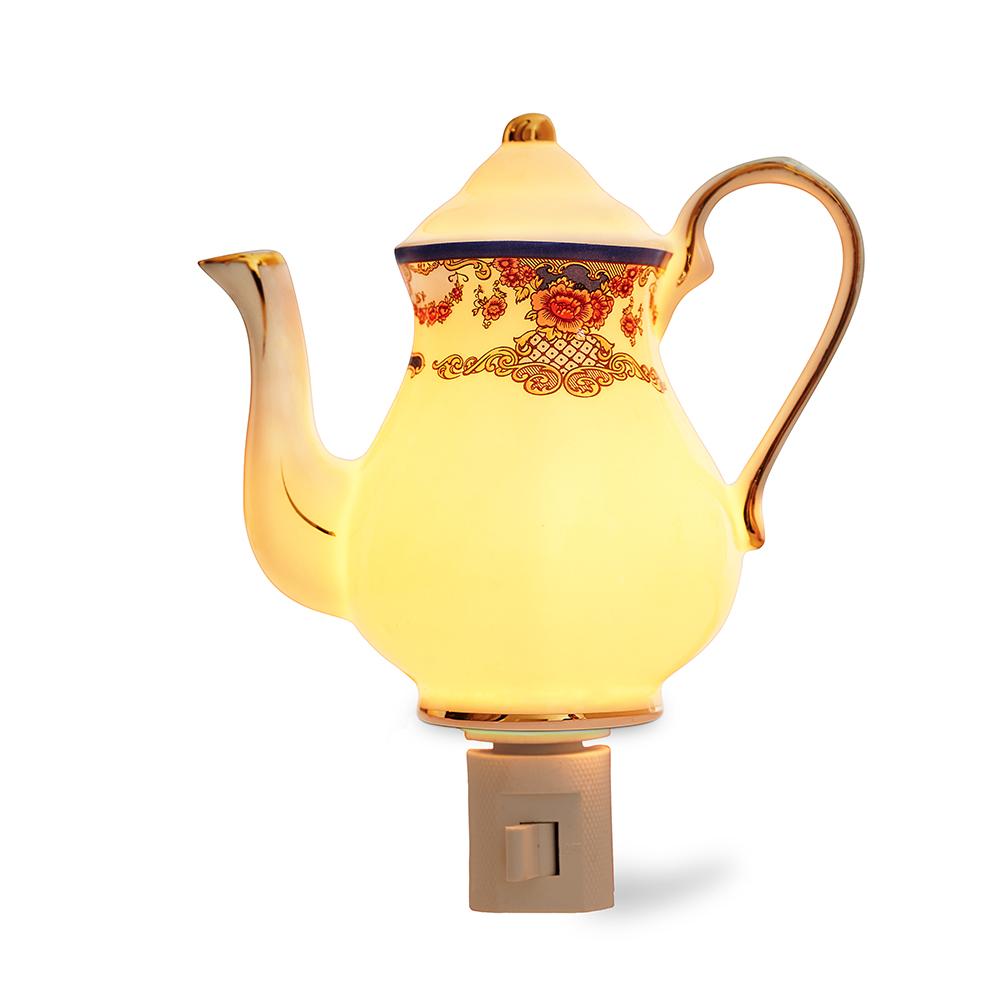 Empress Royal Pattern Teapot Nightlight Lit