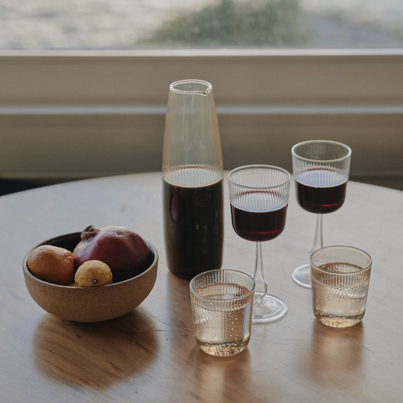 サングラス ^ONE BRILLIANT^ JoseOB481Wine Jose-OB481-Wine Sand Luisa Vino Glasses - Artisanal Italian Glassware