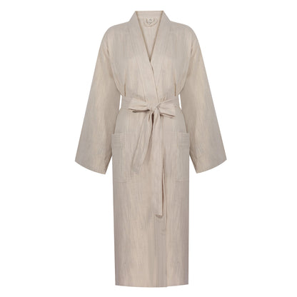 Turkish Linen Robe | Natural Home Textiles